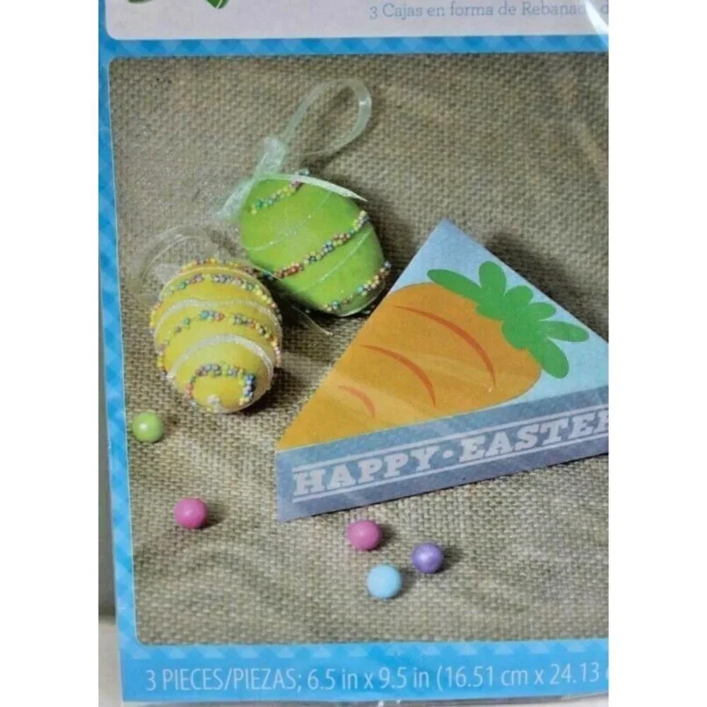 BULK LOT Easter Candy Party Favors Treat Bags and Pie Box‎ Egg Hunt